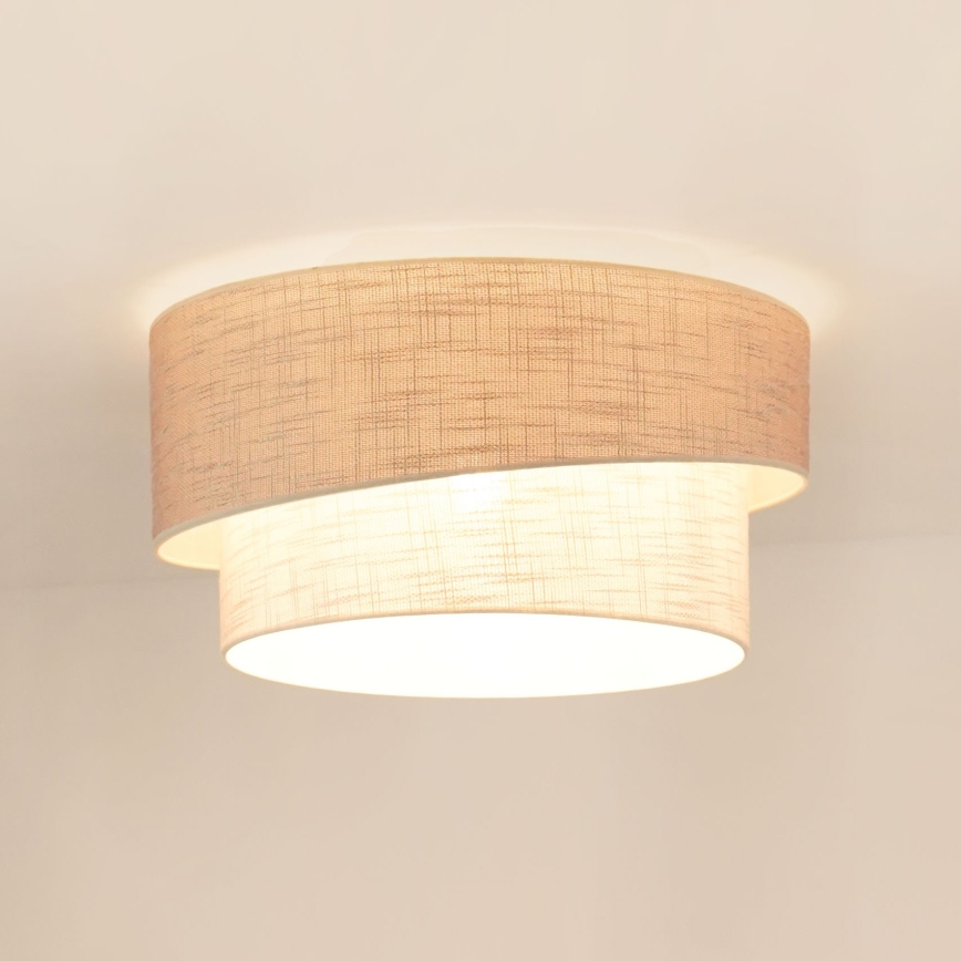 Brilagi - Taklampa DOVER SHINE 1xE27/15W/230V diameter 50 cm grå/grädde