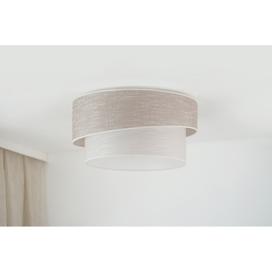 Brilagi - Taklampa DOVER SHINE 1xE27/15W/230V diameter 50 cm grå/grädde