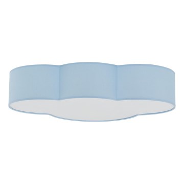 Brilagi - Taklampa för barn NIMBUS 4xE27/15W/230V blå