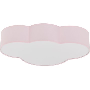 Brilagi - Taklampa för barn NIMBUS 4xE27/15W/230V rosa