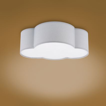 Brilagi - Taklampa för barn NIMBUS MINI 2xE27/15W/230V grå