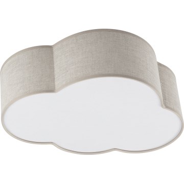 Brilagi - Taklampa för barnrum NIMBUS LINEN 2xE27/15W/230V beige