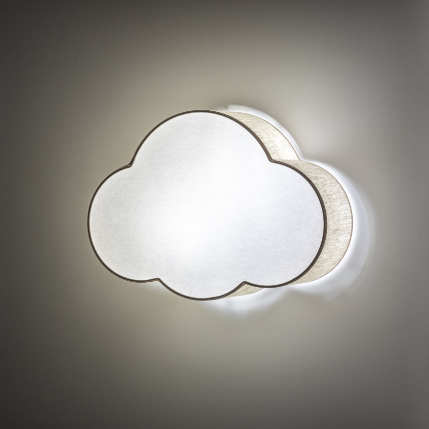 Brilagi - Taklampa för barnrum NIMBUS LINEN 2xE27/15W/230V beige