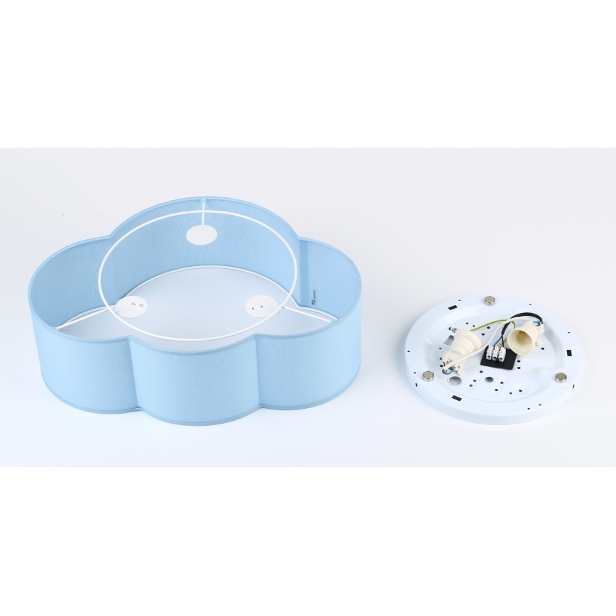 Brilagi - Taklampa för barnrummet NIMBUS MINI 2xE27/15W/230V blå