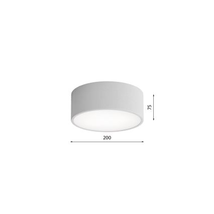 Brilagi - Taklampa med sensor CLARE 1xE27/24W/230V diameter 20 cm grå