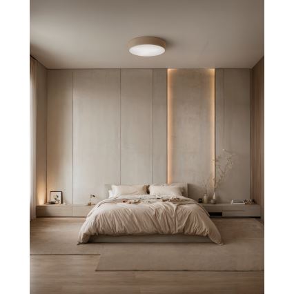 Brilagi - Taklampa med sensor CLARE 3xE27/24W/230V diameter 40 cm beige