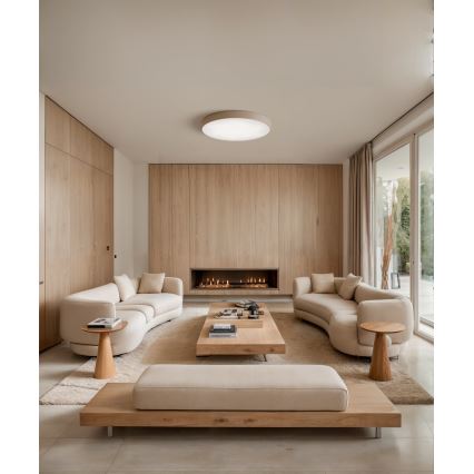 Brilagi - Taklampa med sensor CLARE 5xE27/24W/230V diameter 60 cm beige