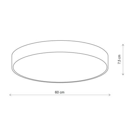 Brilagi - Taklampa med sensor CLARE 5xE27/24W/230V diameter 60 cm beige