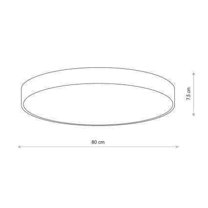 Brilagi - Taklampa med sensor CLARE 6xE27/24W/230V diameter 80 cm beige