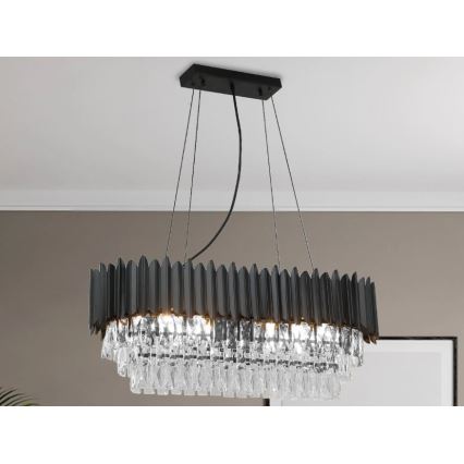Brilagi - Taklampa med vajer CARLOS 10xE14/40W/230V