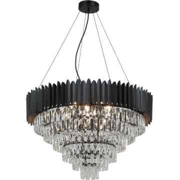 Brilagi - Taklampa med vajerupphängning CARLOS 11xE14/40W/230V Ø 80 cm