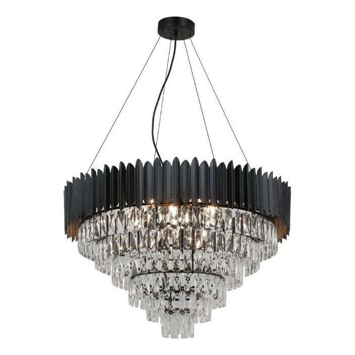 Brilagi - Taklampa med vajerupphängning CARLOS 11xE14/40W/230V Ø 80 cm