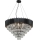 Brilagi - Taklampa med vajerupphängning CARLOS 11xE14/40W/230V Ø 80 cm