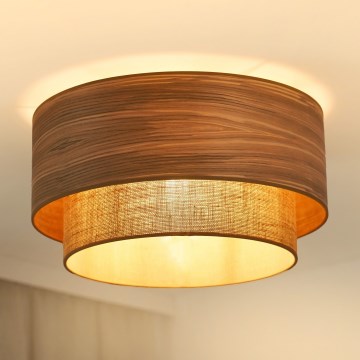 Brilagi - Taklampa MONTANA BOHO 1xE27/15W/230V diameter 45 cm brun