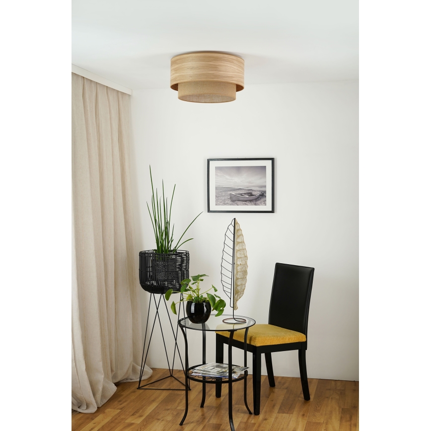 Brilagi - Taklampa MONTANA BOHO 1xE27/15W/230V diameter 45 cm brun