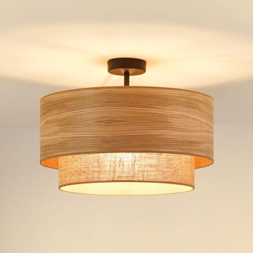 Brilagi - Taklampa MONTANA BOHO 1xE27/15W/230V Ø 45 cm brun