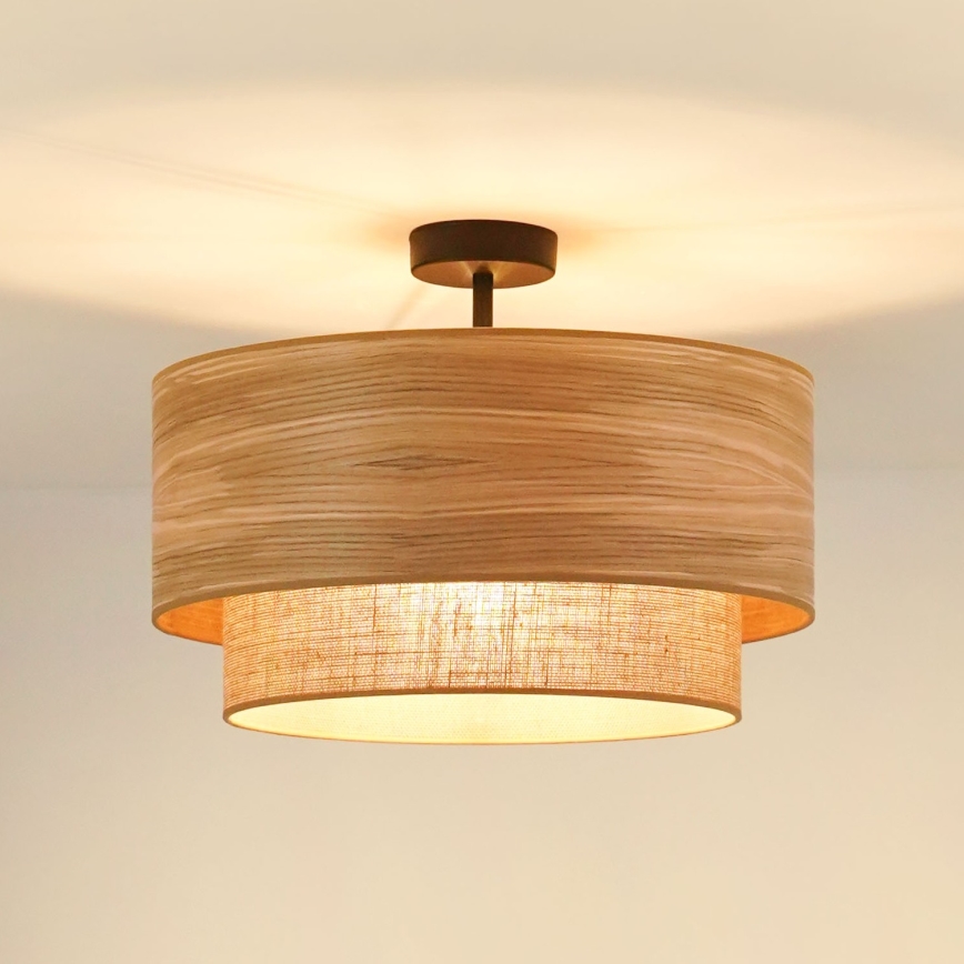 Brilagi - Taklampa MONTANA BOHO 1xE27/15W/230V Ø 45 cm brun