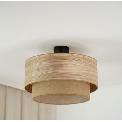 Brilagi - Taklampa MONTANA BOHO 1xE27/15W/230V Ø 45 cm brun