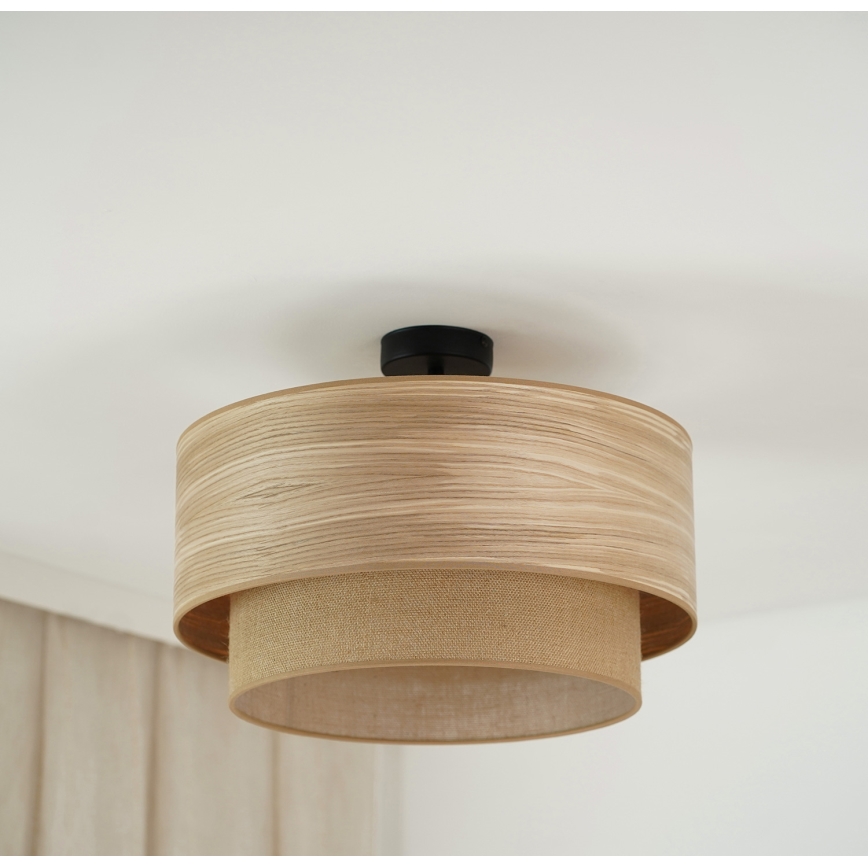 Brilagi - Taklampa MONTANA BOHO 1xE27/15W/230V Ø 45 cm brun