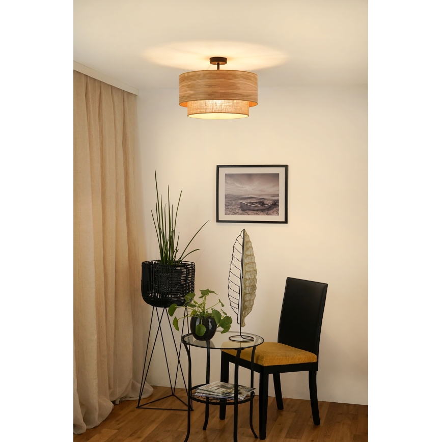 Brilagi - Taklampa MONTANA BOHO 1xE27/15W/230V Ø 45 cm brun
