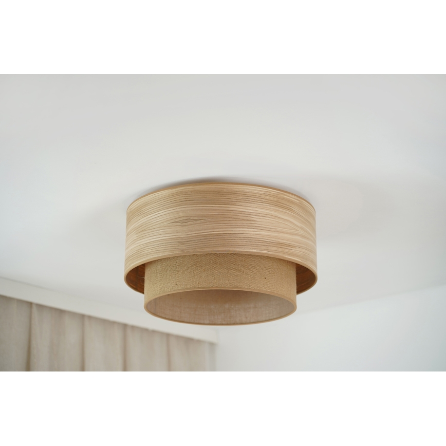 Brilagi - Taklampa MONTANA BOHO 1xE27/15W/230V Ø 45 cm brun