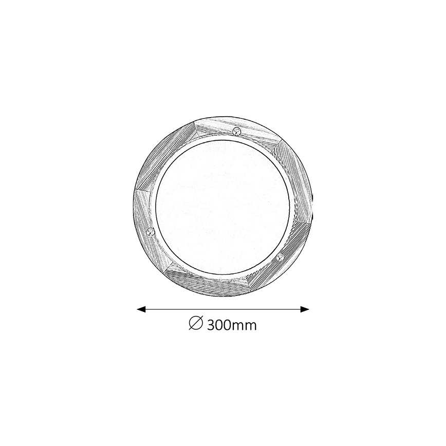 Brilagi - Taklampa ORBIS 1xE27/60W/230V Ø 30 cm furu