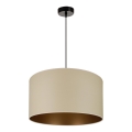 Brilagi - Taklampa OREGON ROLLER VEGE 1xE27/15W/230V Ø 45 cm beige