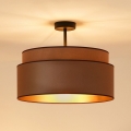 Brilagi - Taklampa OREGON VEGE 1xE27/15W/230V Ø 45 cm brun
