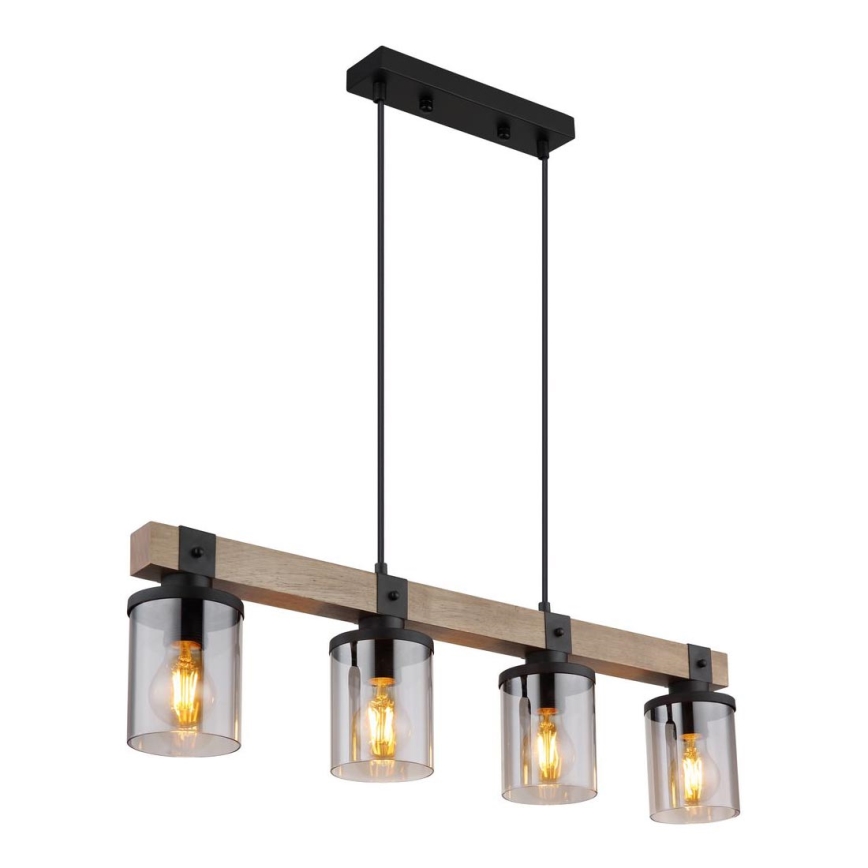 Brilagi - Taklampa på vajer VISTA 4xE27/60W/230V ek