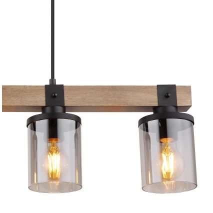 Brilagi - Taklampa på vajer VISTA 4xE27/60W/230V ek