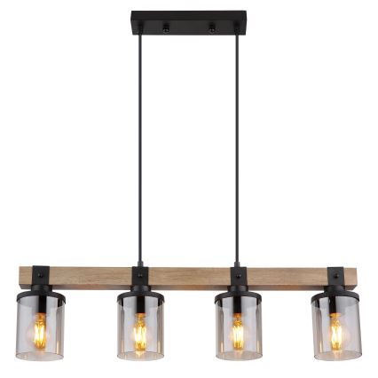 Brilagi - Taklampa på vajer VISTA 4xE27/60W/230V ek