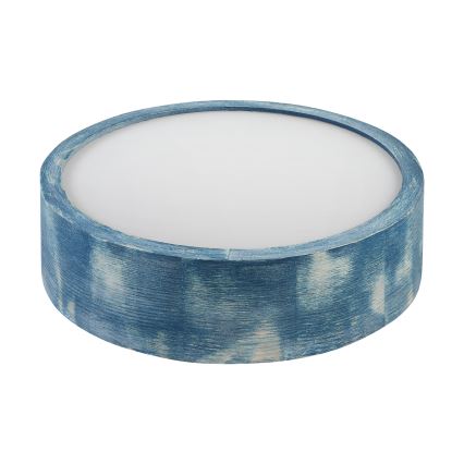 Brilagi - Taklampa PINO 1xE27/15W/230V furu/blå Ø 27,5 cm