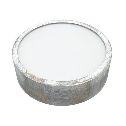 Brilagi - Taklampa PINO 1xE27/15W/230V furu/silverfärgad Ø 27,5 cm