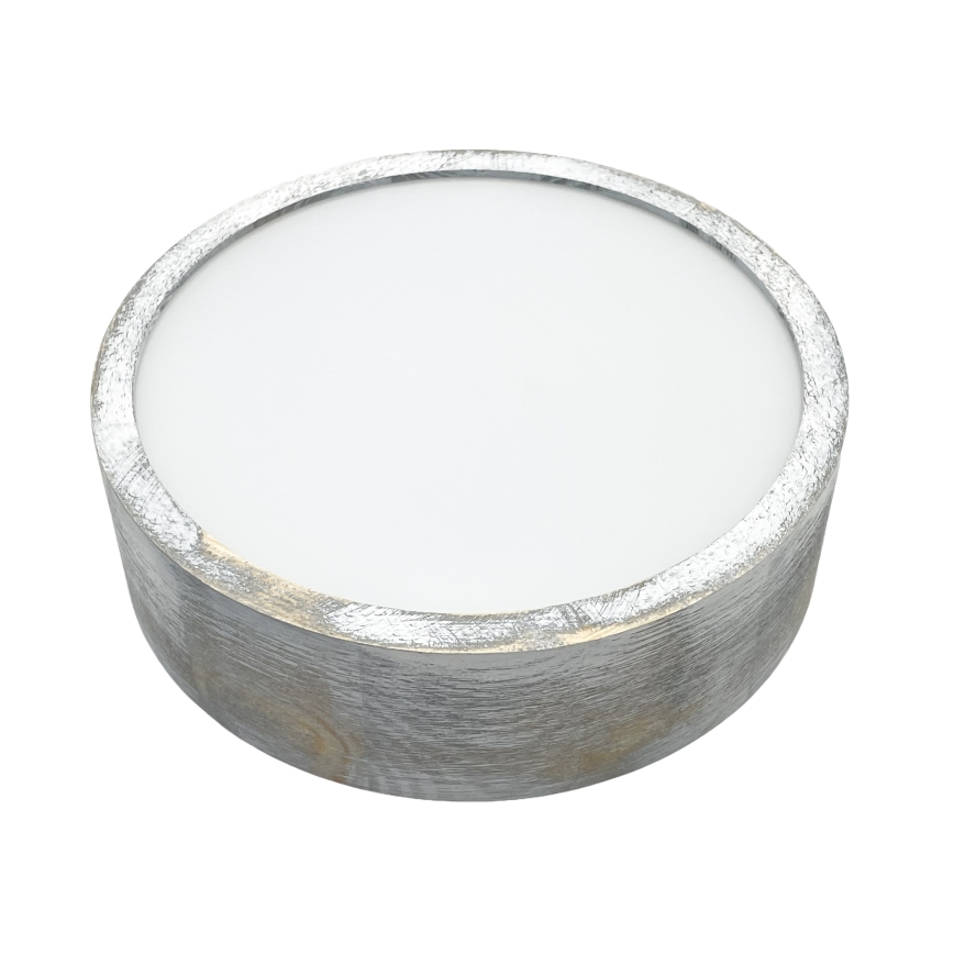 Brilagi - Taklampa PINO 1xE27/15W/230V furu/silverfärgad Ø 27,5 cm