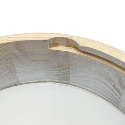 Brilagi - Taklampa PINO 1xE27/15W/230V furu/silverfärgad Ø 27,5 cm