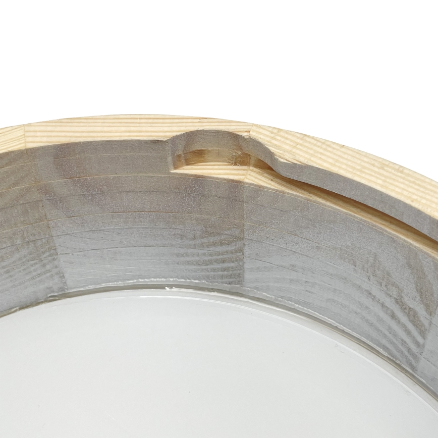 Brilagi - Taklampa PINO 1xE27/15W/230V furu/silverfärgad Ø 27,5 cm