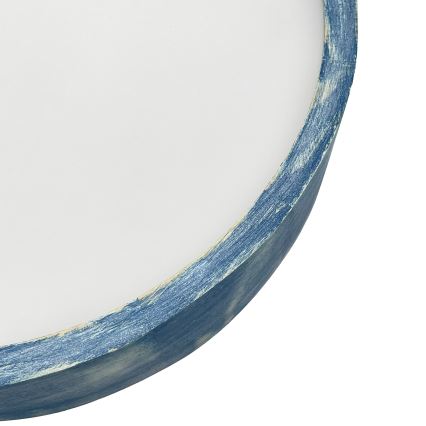 Brilagi - Taklampa PINO 2xE27/15W/230V furu/blå Ø 37,5 cm