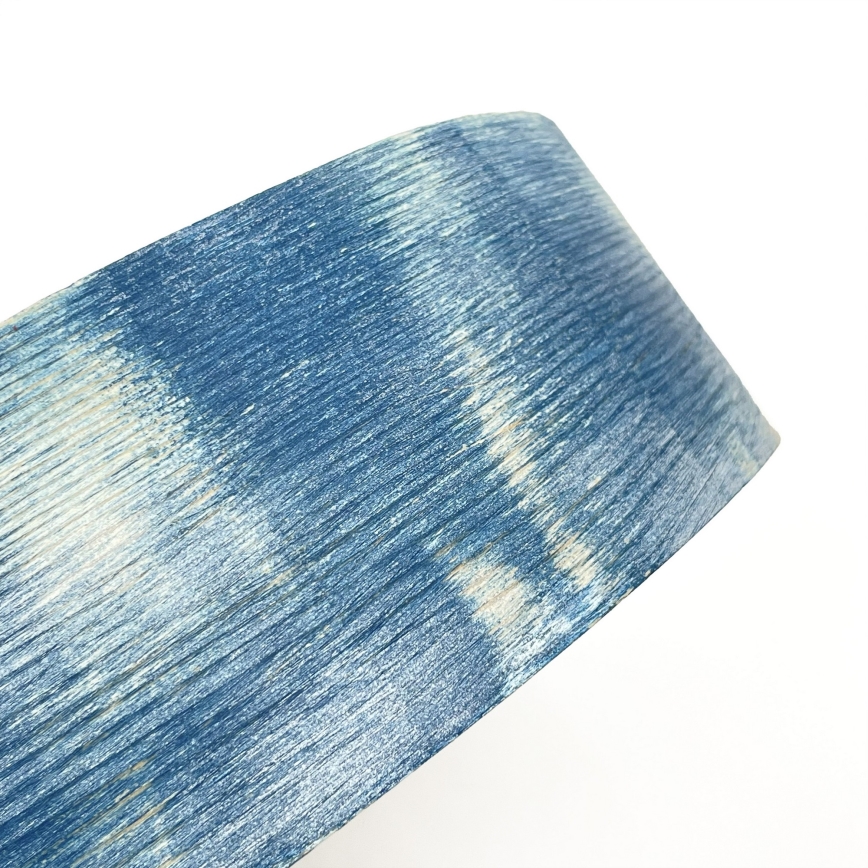 Brilagi - Taklampa PINO 2xE27/15W/230V furu/blå Ø 37,5 cm