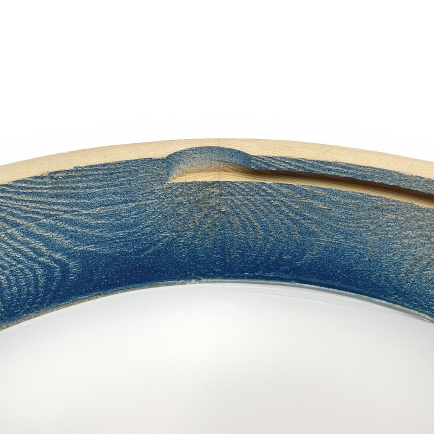 Brilagi - Taklampa PINO 3xE27/15W/230V furu/blå Ø 47,5 cm