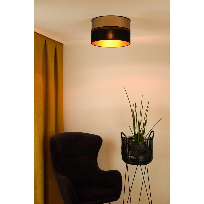 Brilagi - Taklampa ROYAL 1xE27/15W/230V diameter 40 cm svart/guld