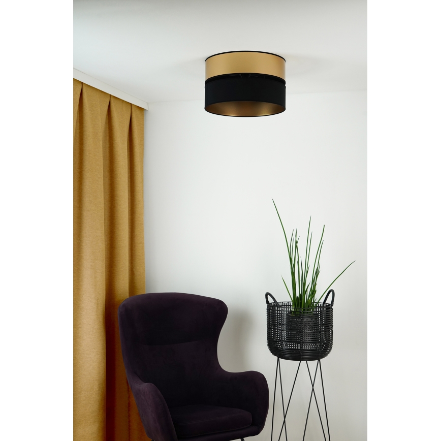 Brilagi - Taklampa ROYAL 1xE27/15W/230V diameter 40 cm svart/guld