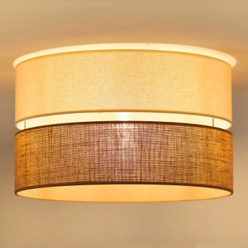 Brilagi - Taklampa ROYAL YUTE 1xE27/15W/230V diameter 40 cm beige/grädde