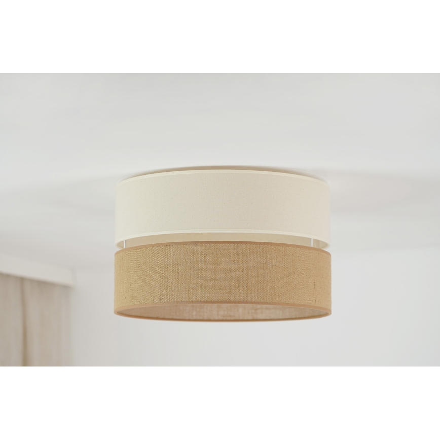 Brilagi - Taklampa ROYAL YUTE 1xE27/15W/230V diameter 40 cm beige/grädde