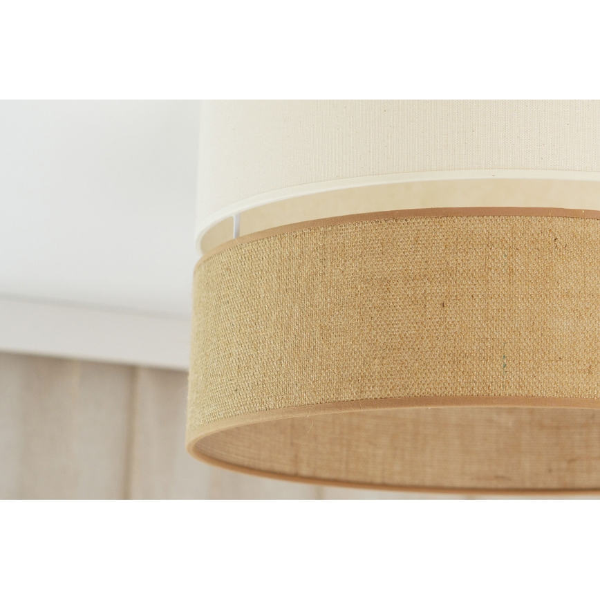 Brilagi - Taklampa ROYAL YUTE 1xE27/15W/230V diameter 40 cm beige/grädde