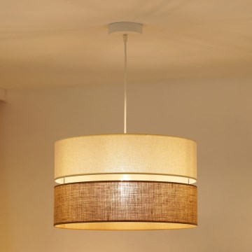 Brilagi - Taklampa ROYAL YUTE 1xE27/15W/230V Ø 40 cm beige/kräm