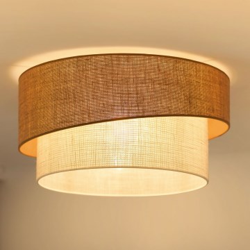 Brilagi - Taklampa SHINE 1xE27/15W/230V diameter 50 cm beige/grädde