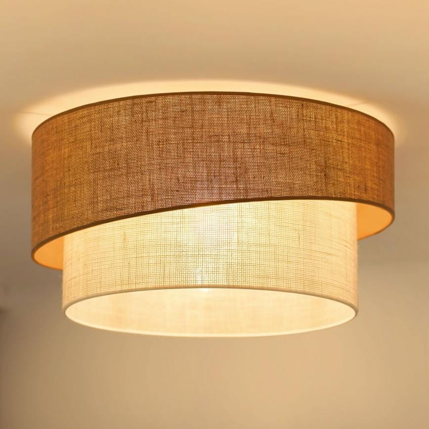 Brilagi - Taklampa SHINE 1xE27/15W/230V diameter 50 cm beige/grädde