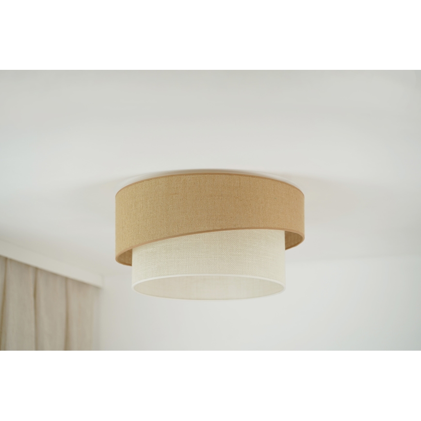 Brilagi - Taklampa SHINE 1xE27/15W/230V diameter 50 cm beige/grädde
