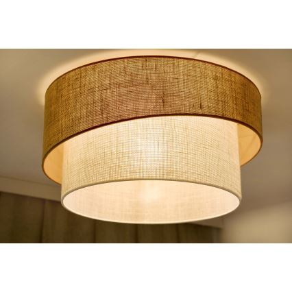 Brilagi - Taklampa SHINE 1xE27/15W/230V diameter 50 cm beige/grädde