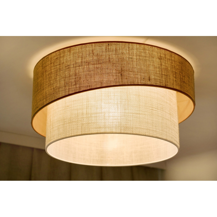 Brilagi - Taklampa SHINE 1xE27/15W/230V diameter 50 cm beige/grädde